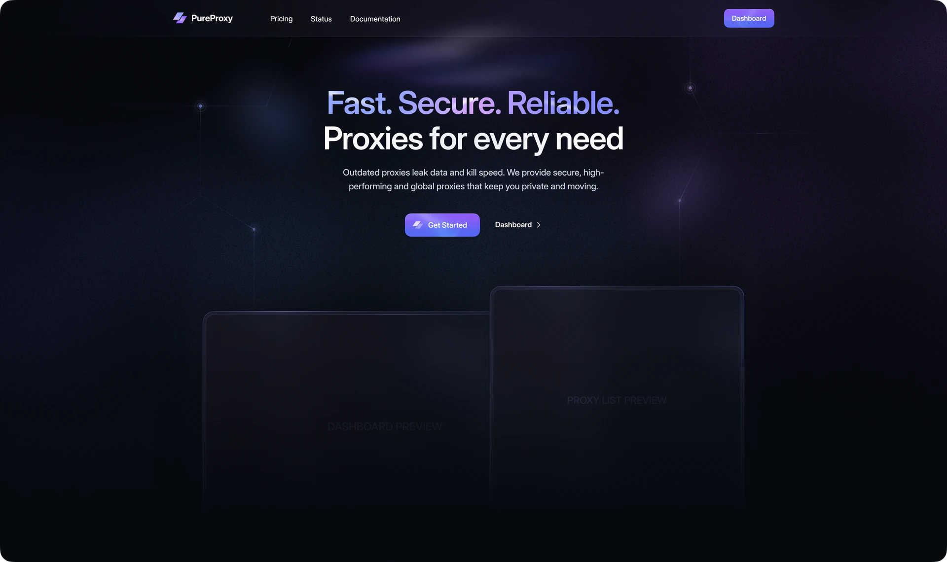 landing page