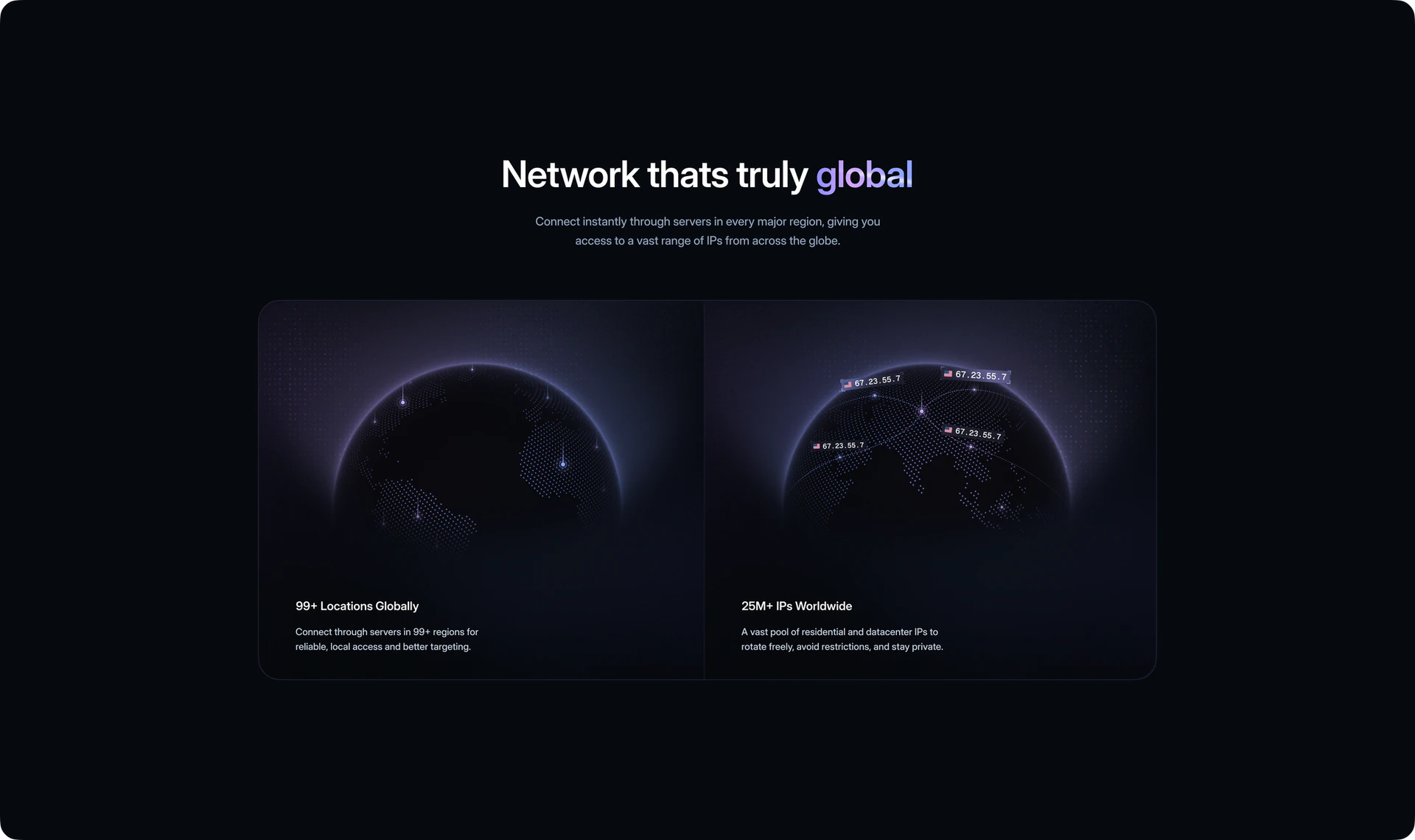 network thats truly global