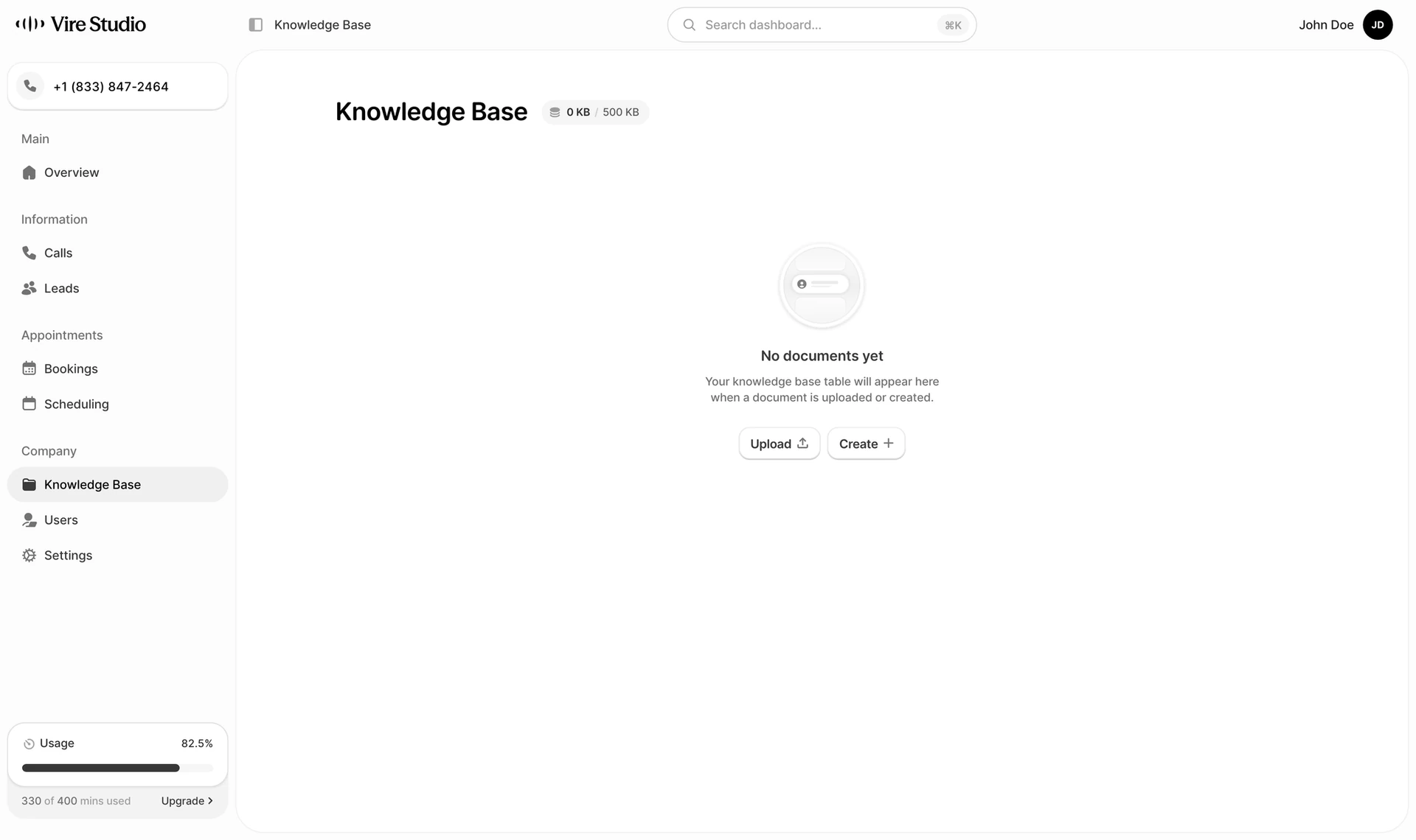 Vire Studio knowledge base